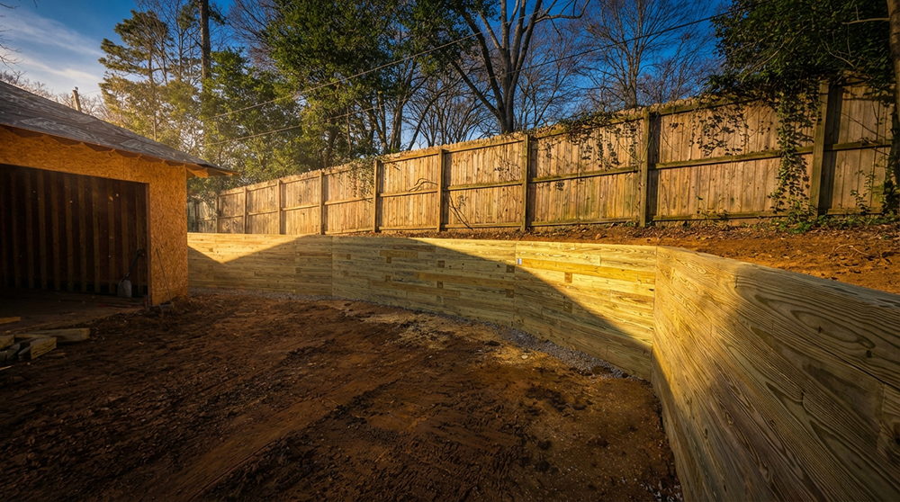 Iron Faith Dirt Works crew on a job site in Collierville