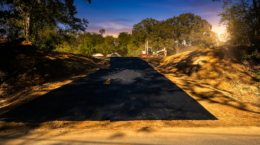 Dirt work and grading on a residential property