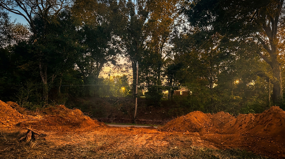 Excavation and land clearing project in Memphis, TN